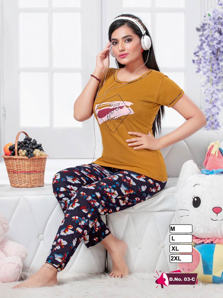 Night Suits Vol-6 Wholesale Cotton Night Dresses Night Suits Vol-6 Wholesale Cotton Night Dresses